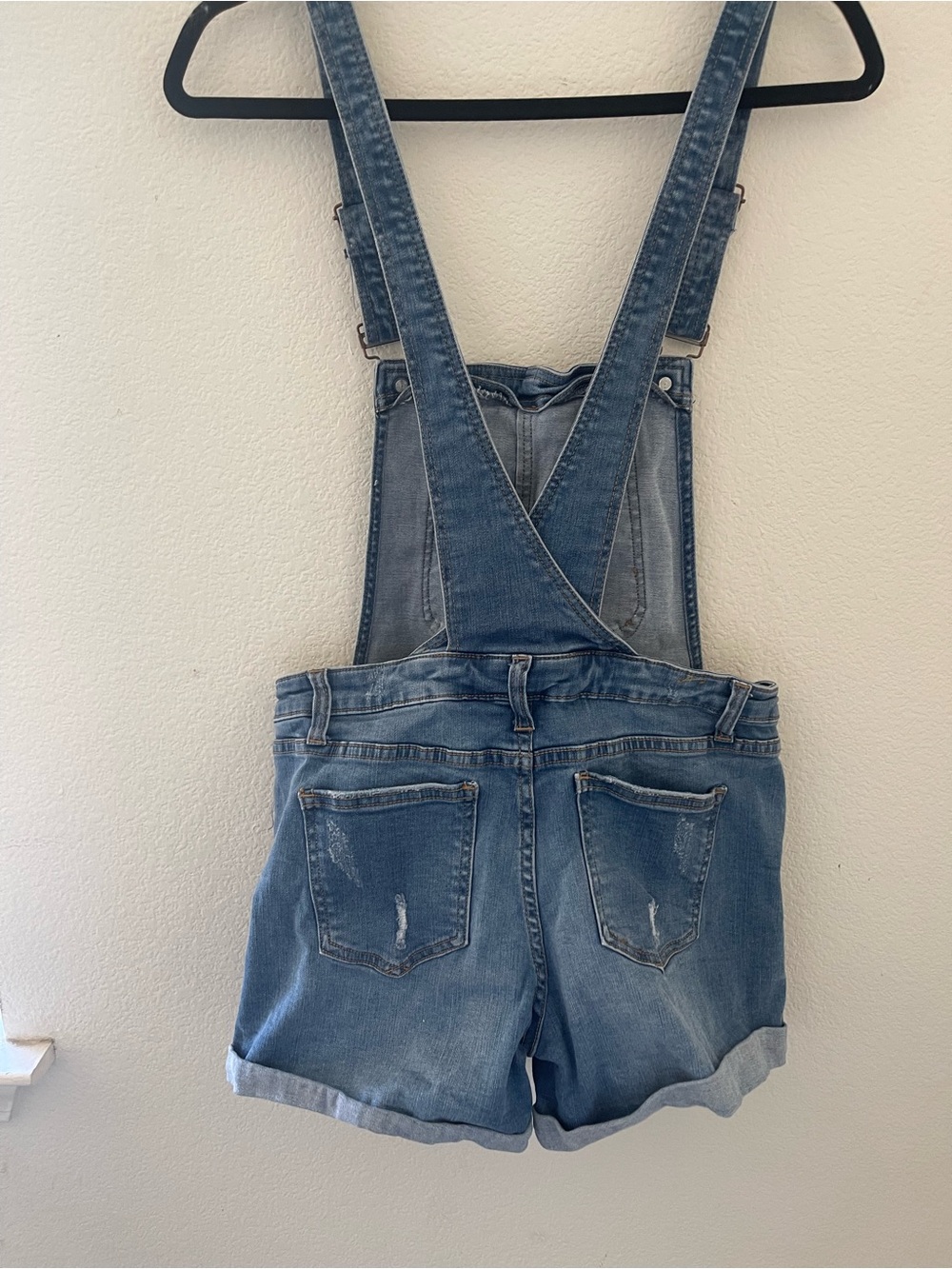 Denim Shortalls - distressed-Indie revival - Picture 2 of 6